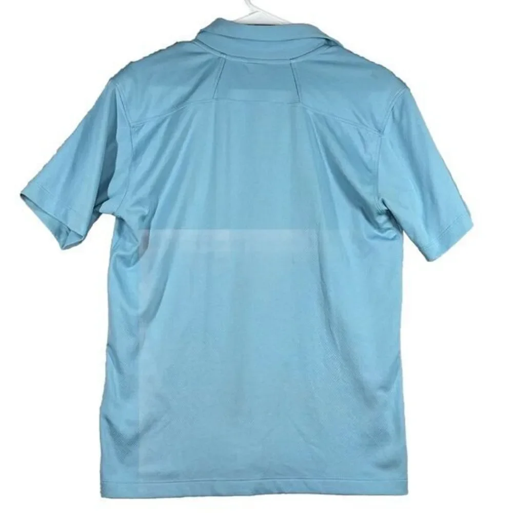 The North Face Short‎ Sleeve Polo Shirt Men S Light Blue Outdoor